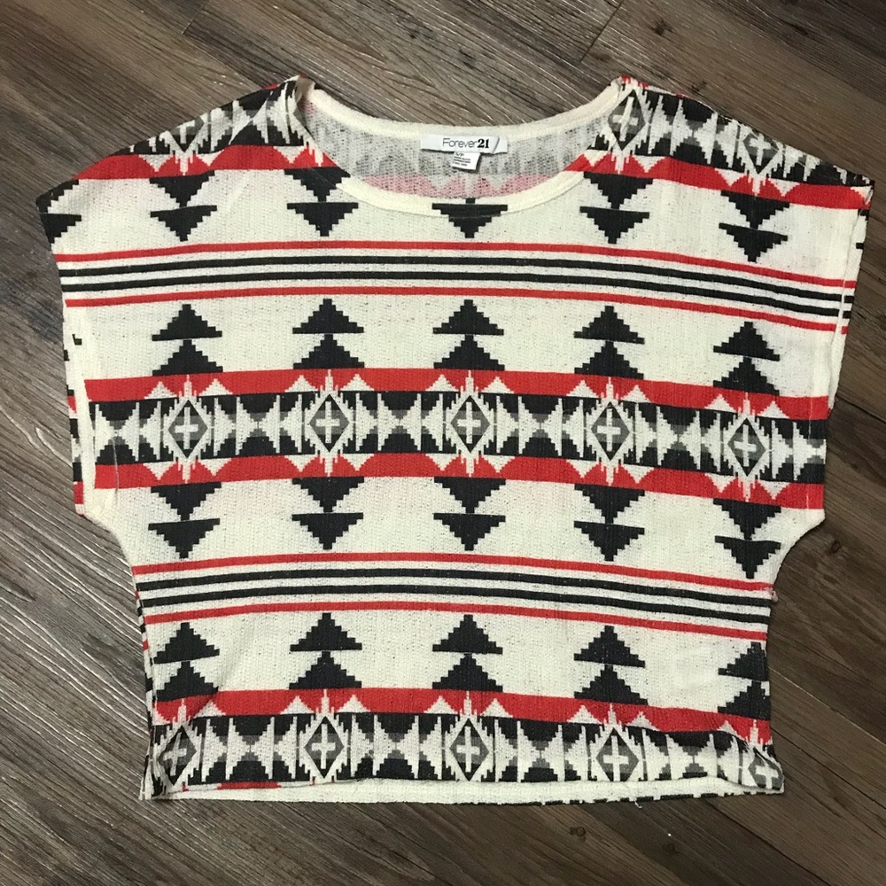 Forever 21 Tribal Crop Top